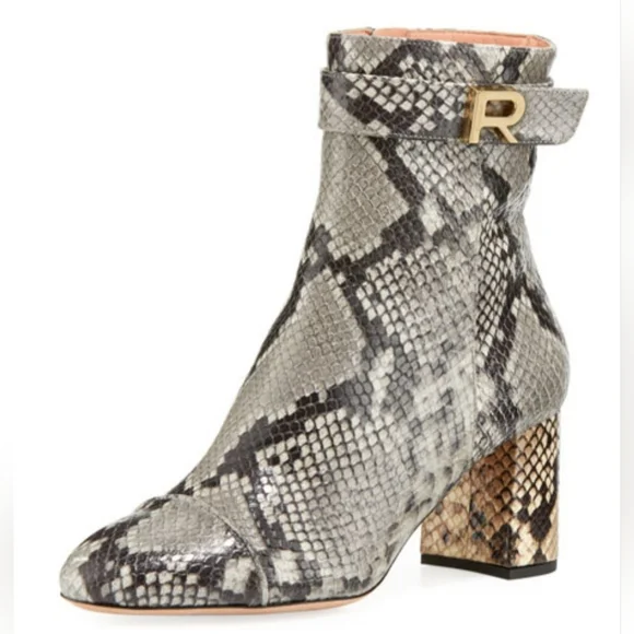 Rochas Python Embossed Boot Size 40 - Picture 2 of 12